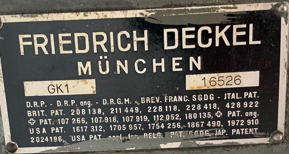 Gravierfräsmaschine DECKEL - Fræsemaskine: billede 2 Gravierfräsmaschine DECKEL - Fræsemaskine: billede 2