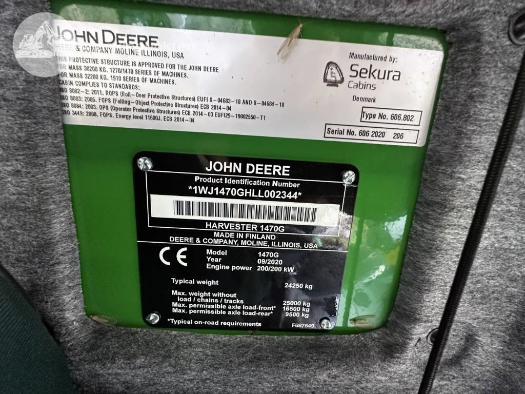 Skovmaskine John Deere 1470 G: billede 20 Skovmaskine John Deere 1470 G: billede 20