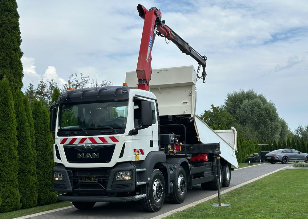 MAN TGS 440 / 8x4 / HMF 1530 / HYDROBURTA - Tipvogn lastbil: billede 1 MAN TGS 440 / 8x4 / HMF 1530 / HYDROBURTA - Tipvogn lastbil: billede 1