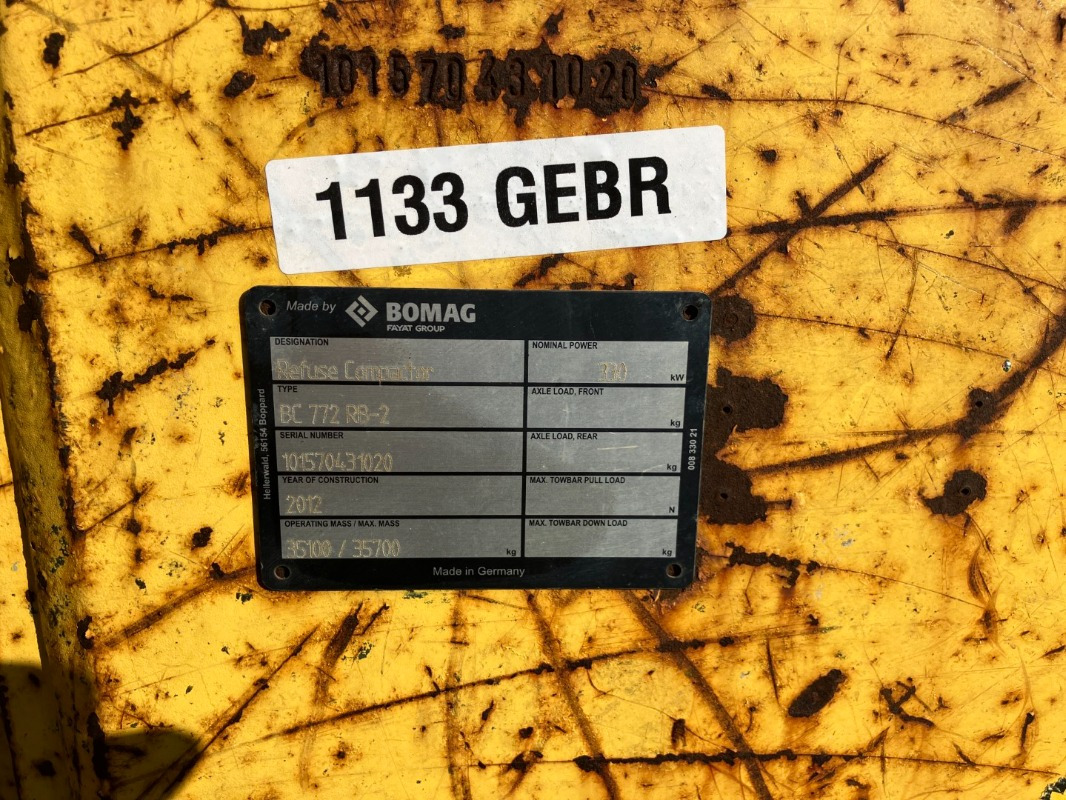 BOMAG DE BC 772 RB-2 Stage IIIa/Tier 3 - Kompaktor: billede 5 BOMAG DE BC 772 RB-2 Stage IIIa/Tier 3 - Kompaktor: billede 5