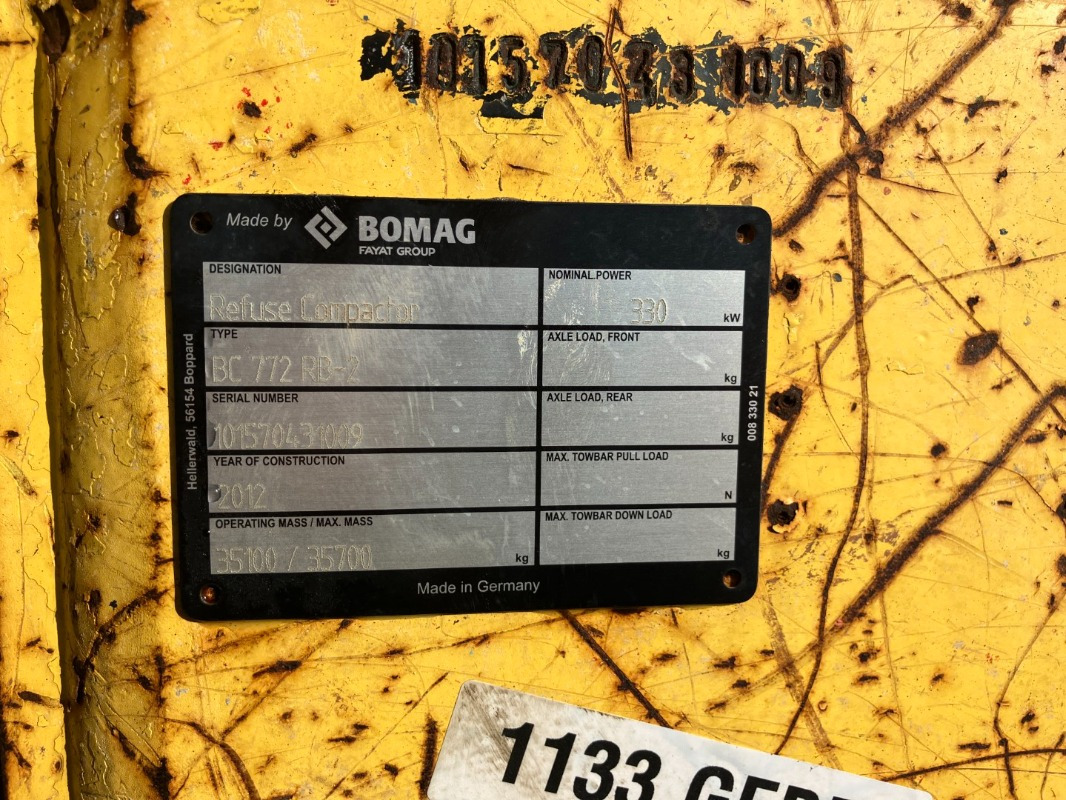 BOMAG DE BC 772 RB-2 Stage IIIa/Tier 3 - Kompaktor: billede 3 BOMAG DE BC 772 RB-2 Stage IIIa/Tier 3 - Kompaktor: billede 3