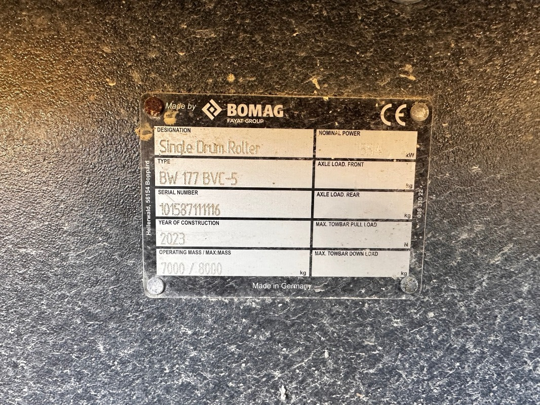 BOMAG DE BW 177 BVC-5 Stage V/Tier 4f - Kompaktor: billede 2 BOMAG DE BW 177 BVC-5 Stage V/Tier 4f - Kompaktor: billede 2