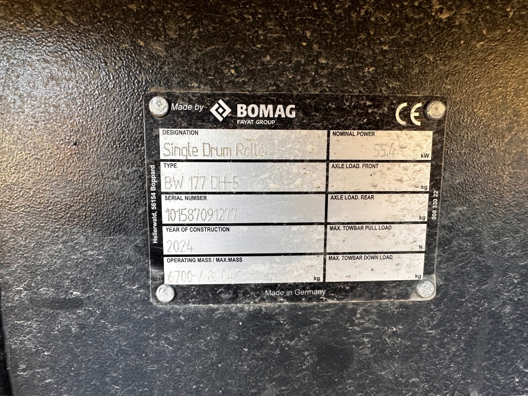 BOMAG DE BW 177 DH-5 Stage V/Tier 4f - Kompaktor: billede 3 BOMAG DE BW 177 DH-5 Stage V/Tier 4f - Kompaktor: billede 3