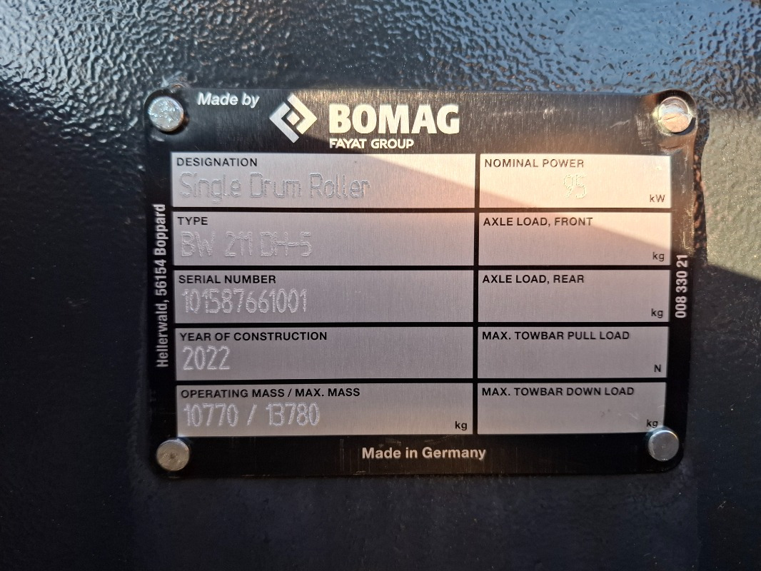 BOMAG DE BW 211 DH-5 Stage IV/TIER4f - Kompaktor: billede 2 BOMAG DE BW 211 DH-5 Stage IV/TIER4f - Kompaktor: billede 2