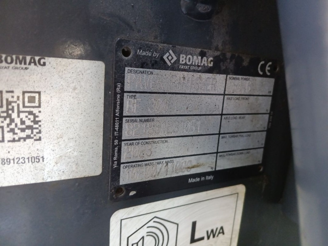 BOMAG IT BF 300 C-2 S340-2 TV Stage V/Tier 4f - Asfaltudlægger: billede 2 BOMAG IT BF 300 C-2 S340-2 TV Stage V/Tier 4f - Asfaltudlægger: billede 2