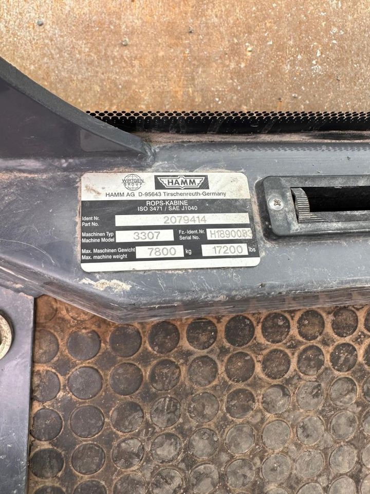 HAMM 3307 - Kompaktor: billede 3 HAMM 3307 - Kompaktor: billede 3