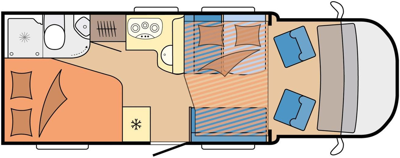 Hobby Optima T65 HFL ONTOUR *165PS*MARKISE*SOFORT* - Delintegreret autocamper: billede 4 Hobby Optima T65 HFL ONTOUR *165PS*MARKISE*SOFORT* - Delintegreret autocamper: billede 4