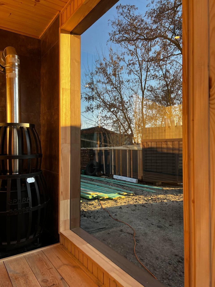 IDEX Sauna 200x220x200 cm – Compact Outdoor or Indoor Sauna Cabin Mobile Sauna - Veksellad/ Container: billede 2 IDEX Sauna 200x220x200 cm – Compact Outdoor or Indoor Sauna Cabin Mobile Sauna - Veksellad/ Container: billede 2