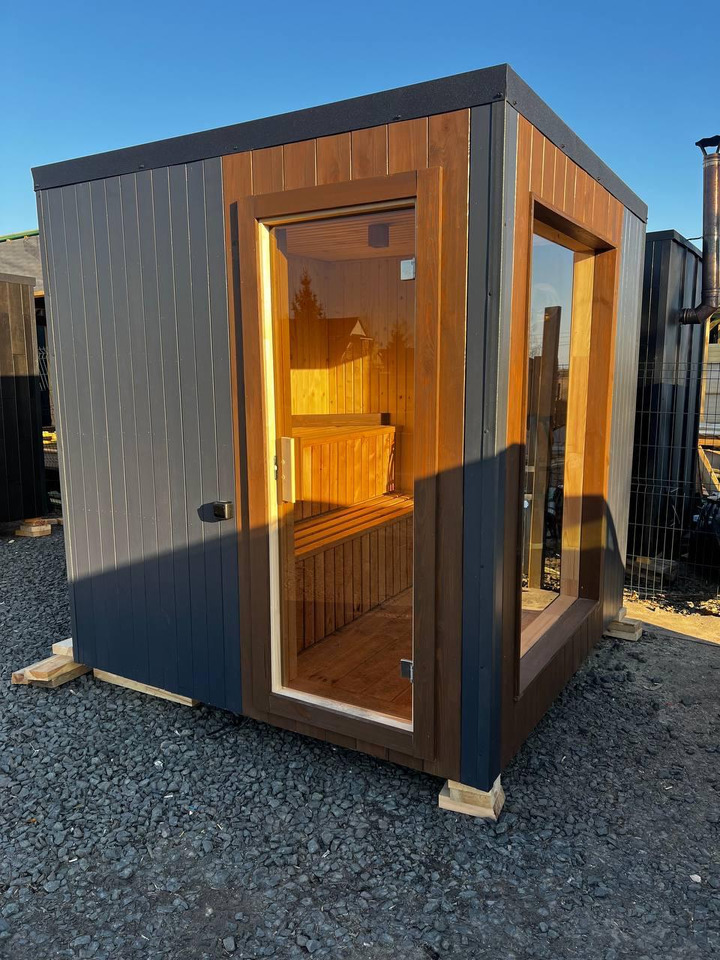IDEX Sauna 200x220x200 cm – Compact Outdoor or Indoor Sauna Cabin Mobile Sauna - Veksellad/ Container: billede 1 IDEX Sauna 200x220x200 cm – Compact Outdoor or Indoor Sauna Cabin Mobile Sauna - Veksellad/ Container: billede 1