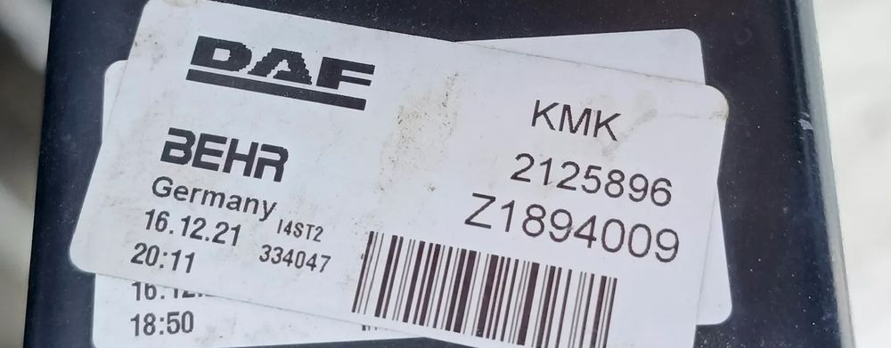 DAF XF 106 EURO 6 CHŁODNICA WODY NOWA 2125896 - Køler for Lastbil: billede 3 DAF XF 106 EURO 6 CHŁODNICA WODY NOWA 2125896 - Køler for Lastbil: billede 3