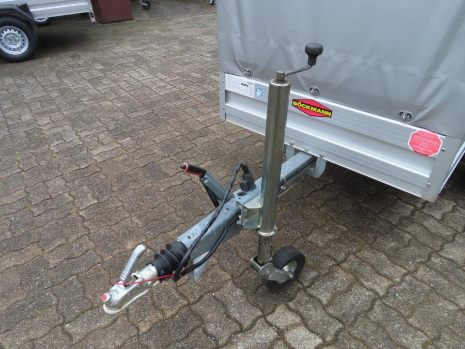 Biltrailer Böckmann PKW-Anhänger, 1000 kg, Plane u. Spriegel 100km/h: billede 16