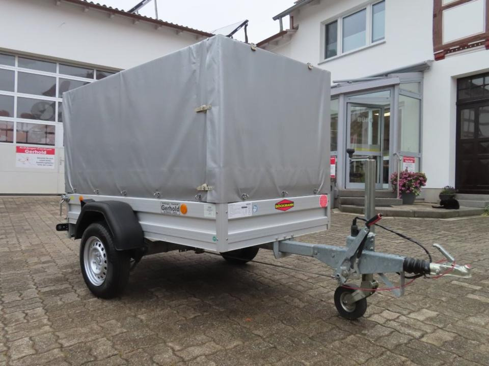 Biltrailer Böckmann PKW-Anhänger, 1000 kg, Plane u. Spriegel 100km/h: billede 18