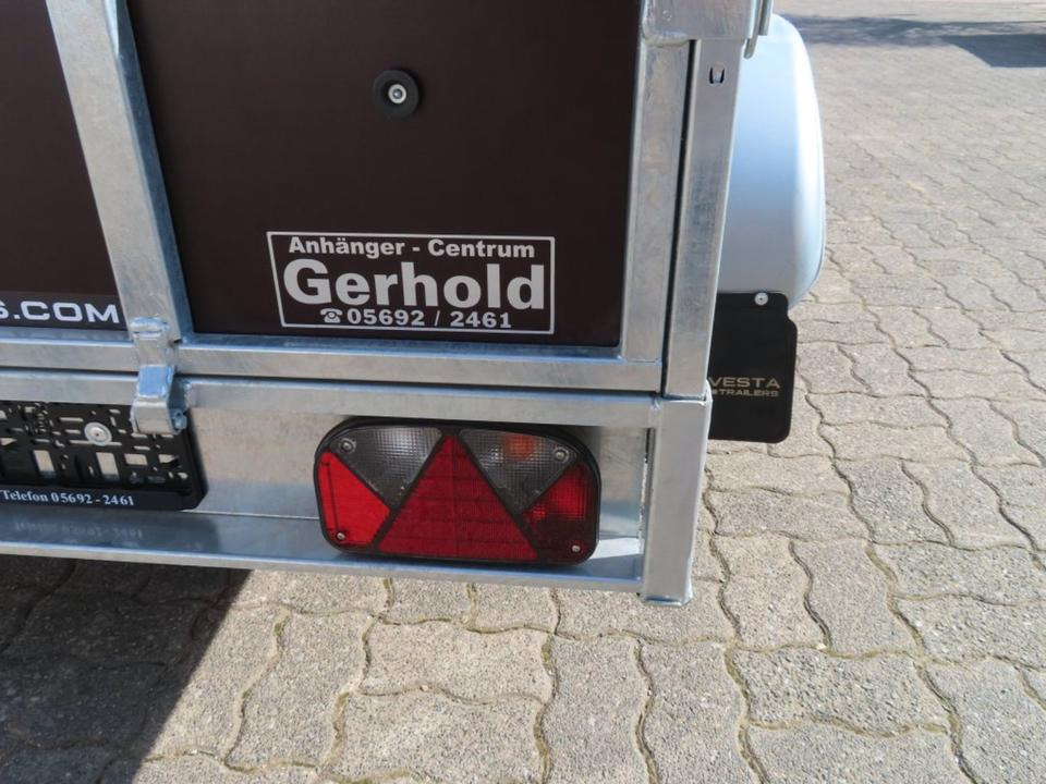 Tandem Holz PKW-Anhänger 750kg Stützrad 2510x1350x370 - Ladtrailer: billede 4 Tandem Holz PKW-Anhänger 750kg Stützrad 2510x1350x370 - Ladtrailer: billede 4