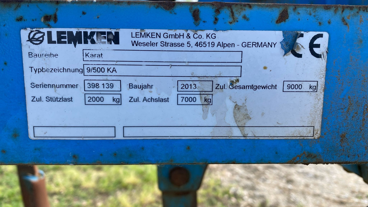LEMKEN COLTIVATORE KARAT 9/500 KA - Kultivator: billede 4 LEMKEN COLTIVATORE KARAT 9/500 KA - Kultivator: billede 4