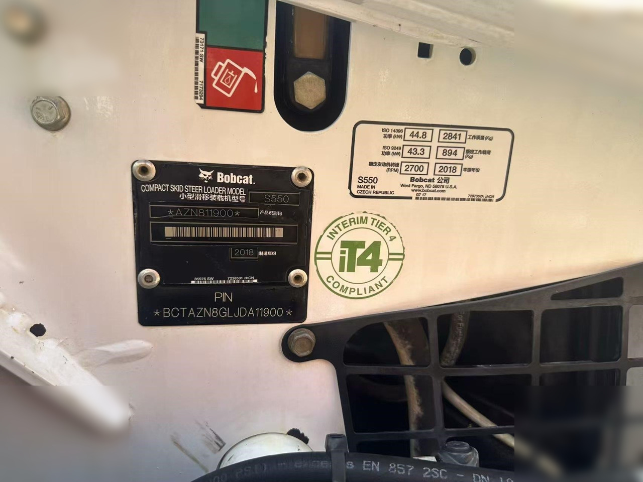 BOBCAT S550 - Skridstyret minilæsser: billede 4 BOBCAT S550 - Skridstyret minilæsser: billede 4