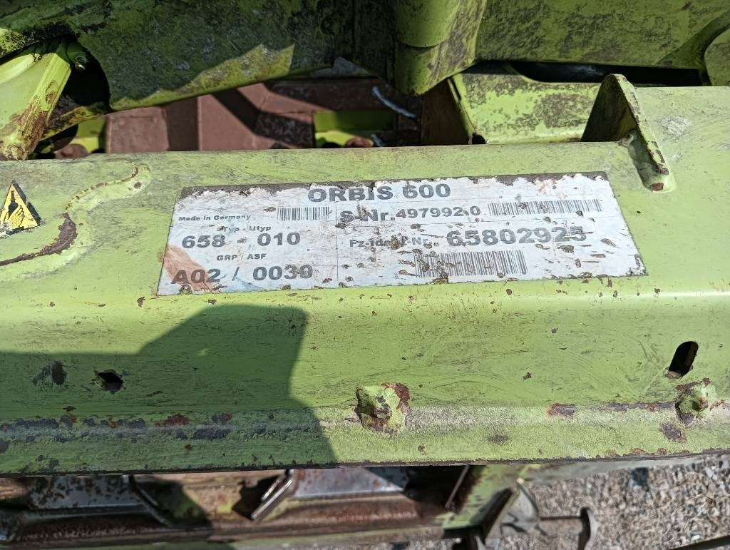 Claas Orbis 600 - Majsskærebord: billede 5 Claas Orbis 600 - Majsskærebord: billede 5