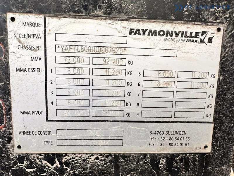 Faymonville FAYMONVILLE STZ-6WAU – 6 AXLES – 92.2T GVW – 73T PAYLOAD – HYDRAULIC RAMPS – EXCELLENT CONDITION! - Nedbygget platform sættevogn: billede 3 Faymonville FAYMONVILLE STZ-6WAU – 6 AXLES – 92.2T GVW – 73T PAYLOAD – HYDRAULIC RAMPS – EXCELLENT CONDITION! - Nedbygget platform sættevogn: billede 3