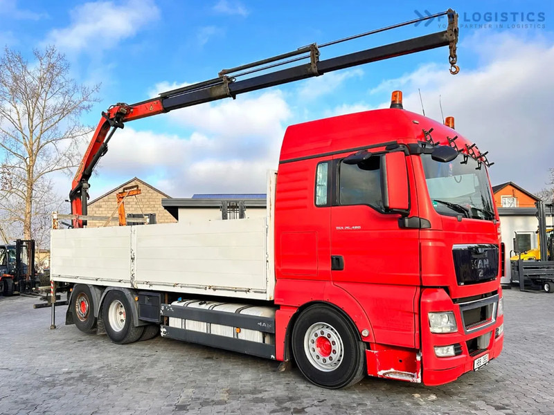 MAN TGX 26.480 Ciężarówka burtowa MAN TGX 26.480 6X2 / PALFINGER PK9002-EH B Crane / 80% Michelin Tire Dodać do ulubionych - Lastbil med kran: billede 5 MAN TGX 26.480 Ciężarówka burtowa MAN TGX 26.480 6X2 / PALFINGER PK9002-EH B Crane / 80% Michelin Tire Dodać do ulubionych - Lastbil med kran: billede 5