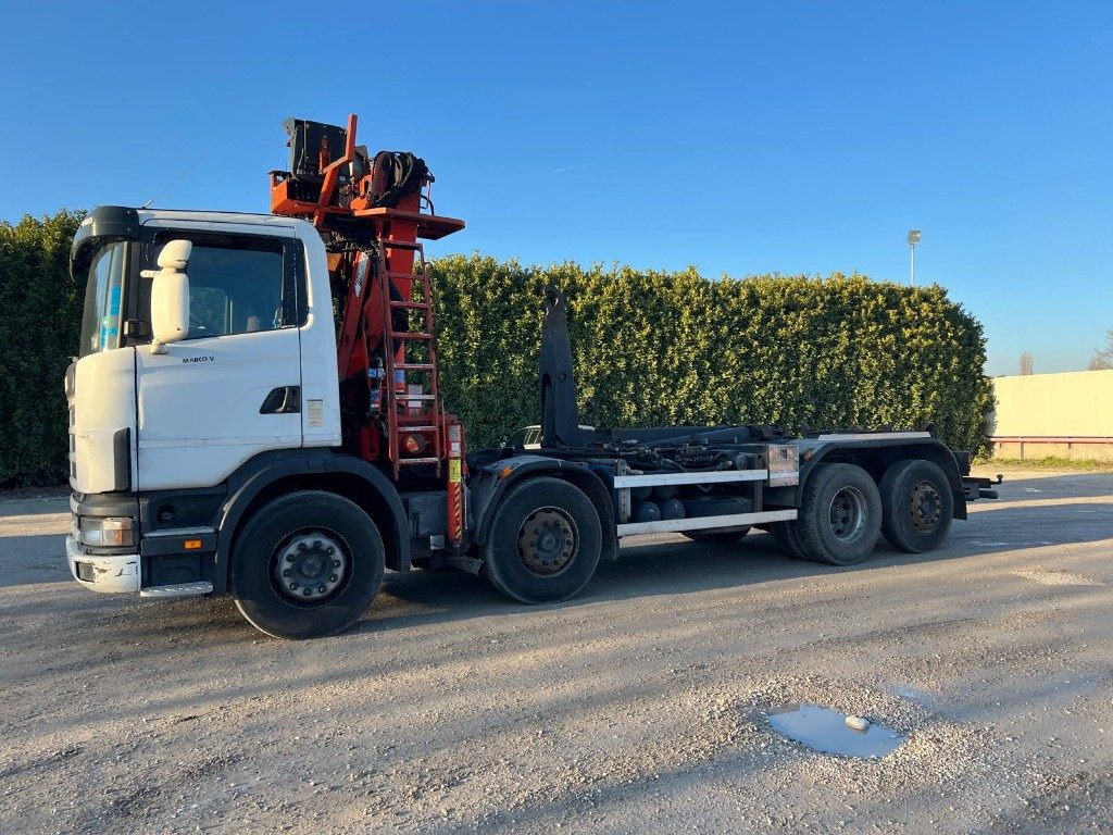 SCANIA CV R124 SCARRABILE CON GRU E POLIPO - Lastbil kroghejs: billede 2 SCANIA CV R124 SCARRABILE CON GRU E POLIPO - Lastbil kroghejs: billede 2