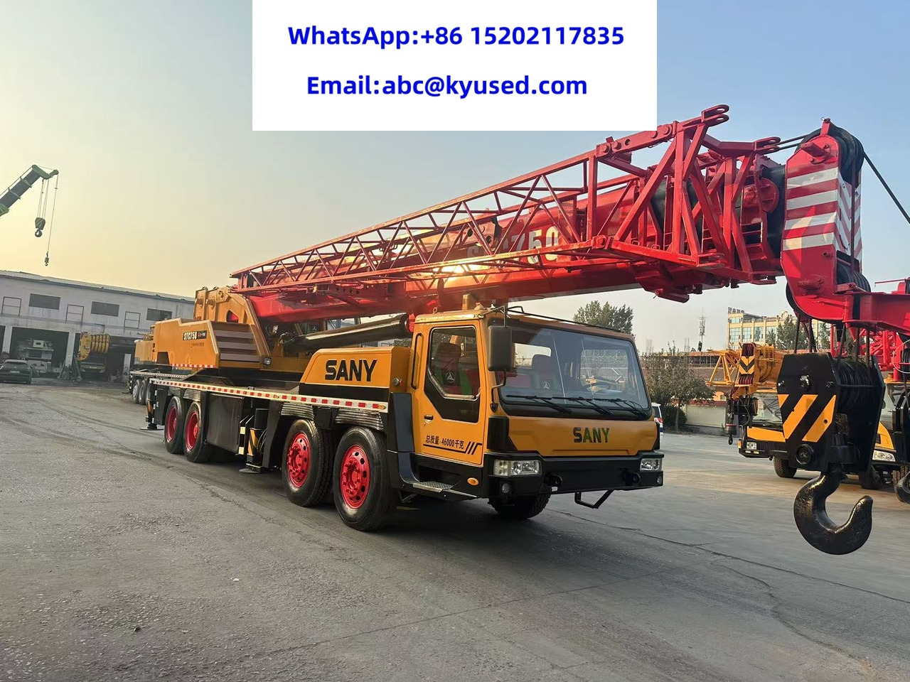 SANY STC750 STC800 STC900 STC1000 STC1100 STC1300 75T 80T 90T 100T 110T 130TON - Mobilkran: billede 2 SANY STC750 STC800 STC900 STC1000 STC1100 STC1300 75T 80T 90T 100T 110T 130TON - Mobilkran: billede 2