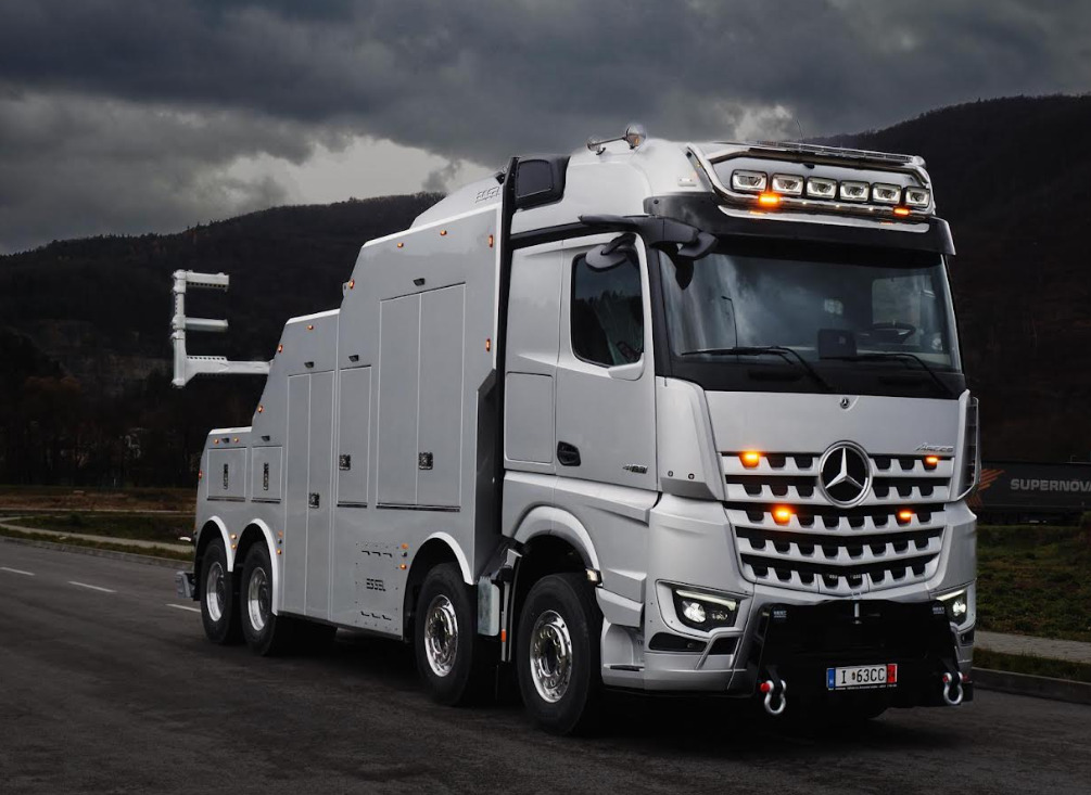 MERCEDES-BENZ Mercedes Arocs NEW T-REX silver - Bjærgningskøretøj: billede 1 MERCEDES-BENZ Mercedes Arocs NEW T-REX silver - Bjærgningskøretøj: billede 1