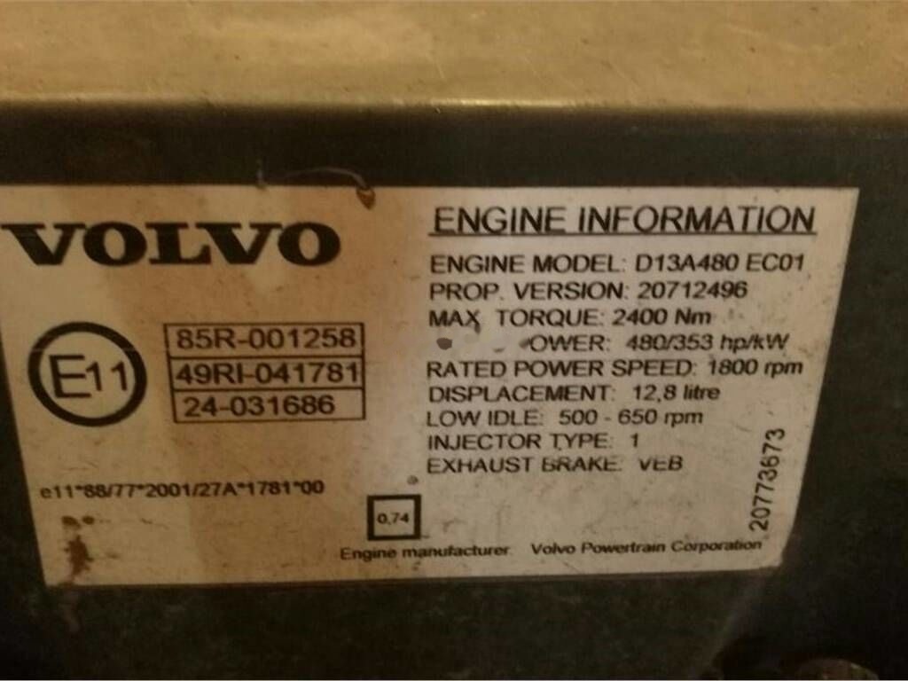 Volvo D13A 480   Volvo FH13 - Motor for Lastbil: billede 5 Volvo D13A 480   Volvo FH13 - Motor for Lastbil: billede 5