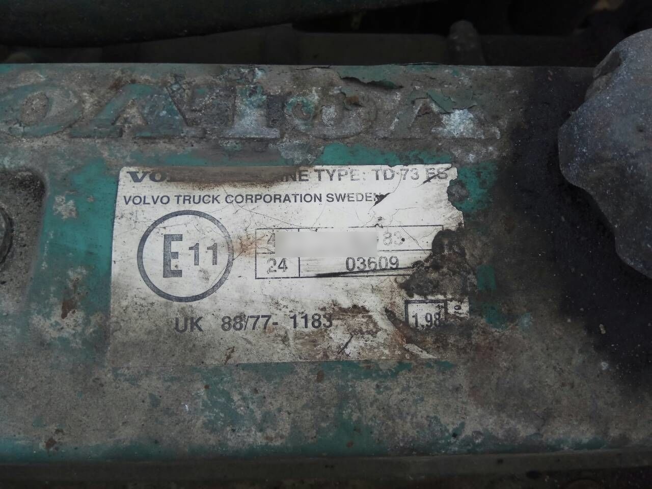 Volvo TD73E Volvo FL7 - Motor for Lastbil: billede 5 Volvo TD73E Volvo FL7 - Motor for Lastbil: billede 5