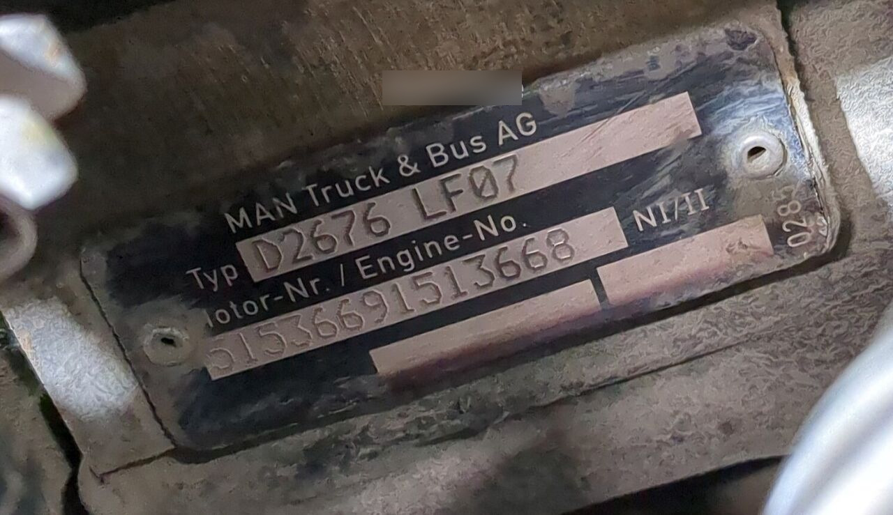 MAN D2676 LF07 MAN TGA, TGS, TGX - Motor for Lastbil: billede 2 MAN D2676 LF07 MAN TGA, TGS, TGX - Motor for Lastbil: billede 2