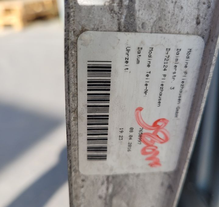 CHŁODNICA WODY MAN TGX E6 MODINE 7650997 98CM SZCZELNA - Køler for Lastbil: billede 3 CHŁODNICA WODY MAN TGX E6 MODINE 7650997 98CM SZCZELNA - Køler for Lastbil: billede 3