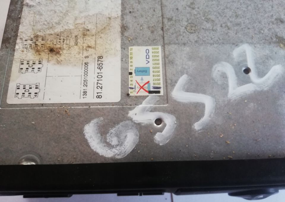 TACHOGRAF MAN TGX TGS 81.27101-6578 - Fartskriver for Lastbil: billede 2 TACHOGRAF MAN TGX TGS 81.27101-6578 - Fartskriver for Lastbil: billede 2