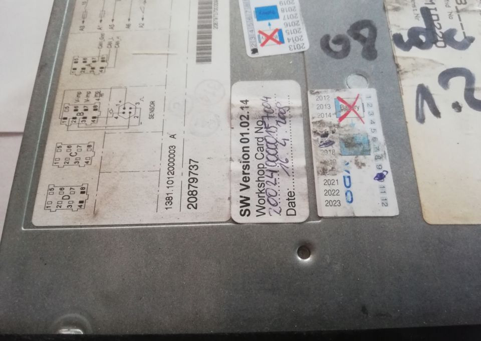 TACHOGRAF VOLVO FH 20879737 1.2 - Fartskriver for Lastbil: billede 2 TACHOGRAF VOLVO FH 20879737 1.2 - Fartskriver for Lastbil: billede 2