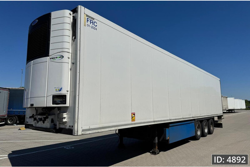 Kølevogn sættevogn Krone SD / Carrier Vector 1550 / Palletbox / BPW Drum: billede 1