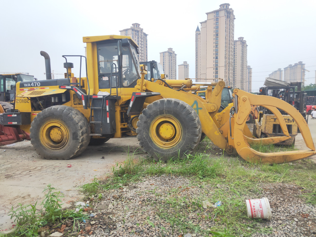 KOMATSU Wheel WA470-3 With a fork - Gummihjulslæsser: billede 2 KOMATSU Wheel WA470-3 With a fork - Gummihjulslæsser: billede 2