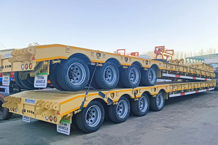 TITAN 100 Ton Low Bed Trailer for Sale in Saudi Arabia - Nedbygget platform sættevogn: billede 3 TITAN 100 Ton Low Bed Trailer for Sale in Saudi Arabia - Nedbygget platform sættevogn: billede 3