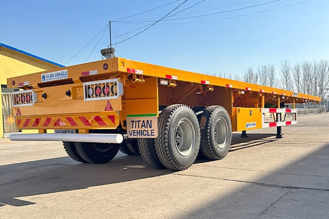 TITAN 2 Axle 40 Ft Flatbed Trailer for Sale in Uganda - Åben sættevogn: billede 3 TITAN 2 Axle 40 Ft Flatbed Trailer for Sale in Uganda - Åben sættevogn: billede 3