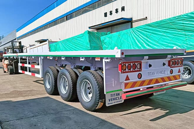 TITAN 3 Axle 40 Ft Flatbed Trailer for Sale in Mauritania - Åben sættevogn: billede 1 TITAN 3 Axle 40 Ft Flatbed Trailer for Sale in Mauritania - Åben sættevogn: billede 1