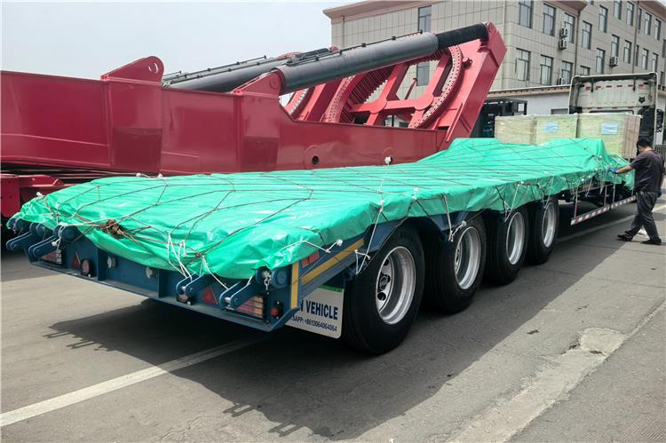 TITAN 4 Axle Extendable Low Bed Trailer for Sale In Nigeria - Nedbygget platform sættevogn: billede 4 TITAN 4 Axle Extendable Low Bed Trailer for Sale In Nigeria - Nedbygget platform sættevogn: billede 4