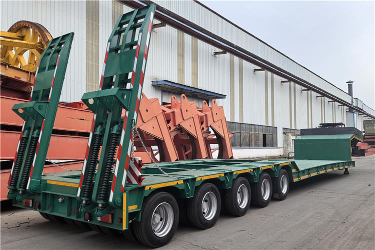 TITAN 5 Axle Low Bed Trailer for Sale In Nigeria - Nedbygget platform sættevogn: billede 3 TITAN 5 Axle Low Bed Trailer for Sale In Nigeria - Nedbygget platform sættevogn: billede 3