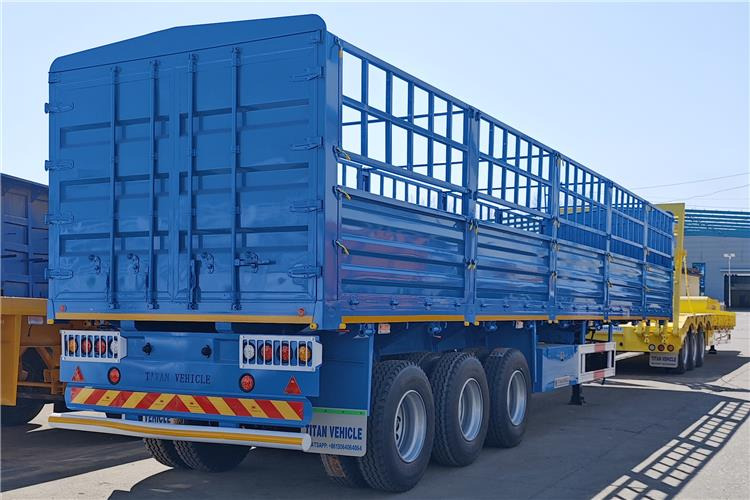 TITAN 60 Ton Fence Cargo Semi Trailer for Sale in Tanzania - Veetransport sættevogn: billede 1 TITAN 60 Ton Fence Cargo Semi Trailer for Sale in Tanzania - Veetransport sættevogn: billede 1