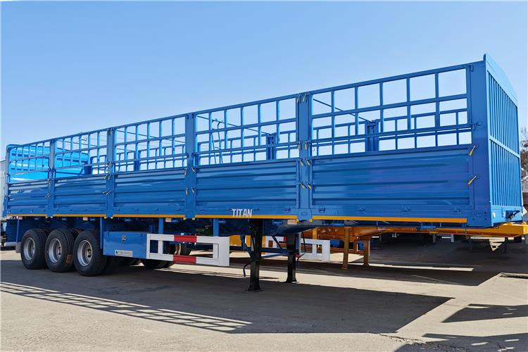 TITAN 60 Ton Fence Cargo Semi Trailer for Sale in Tanzania - Veetransport sættevogn: billede 2 TITAN 60 Ton Fence Cargo Semi Trailer for Sale in Tanzania - Veetransport sættevogn: billede 2