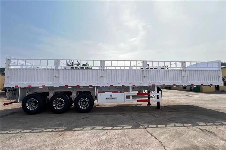 TITAN Tri Axle 60 Ton Fence Cargo Semi Trailer for Sale In Guinea - Veetransport sættevogn: billede 4 TITAN Tri Axle 60 Ton Fence Cargo Semi Trailer for Sale In Guinea - Veetransport sættevogn: billede 4