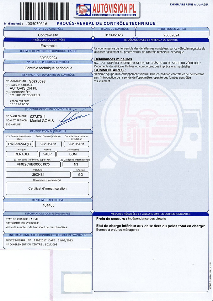 BOM de marque Renault 310 DXI - benne SEMAT bi compartiment - boite de vitesse récente de 5000 km - 2 pneus neufs - dernier passage aux mines en septembre 2023 - arrêt de circulation octobre 2023 - ba - Affaldsmaskine: billede 5 BOM de marque Renault 310 DXI - benne SEMAT bi compartiment - boite de vitesse récente de 5000 km - 2 pneus neufs - dernier passage aux mines en septembre 2023 - arrêt de circulation octobre 2023 - ba - Affaldsmaskine: billede 5