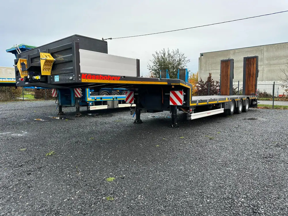 Kässbohrer essieu relevable + essieu suiveur - MATERIEL NEUF - Nedbygget platform sættevogn: billede 1 Kässbohrer essieu relevable + essieu suiveur - MATERIEL NEUF - Nedbygget platform sættevogn: billede 1