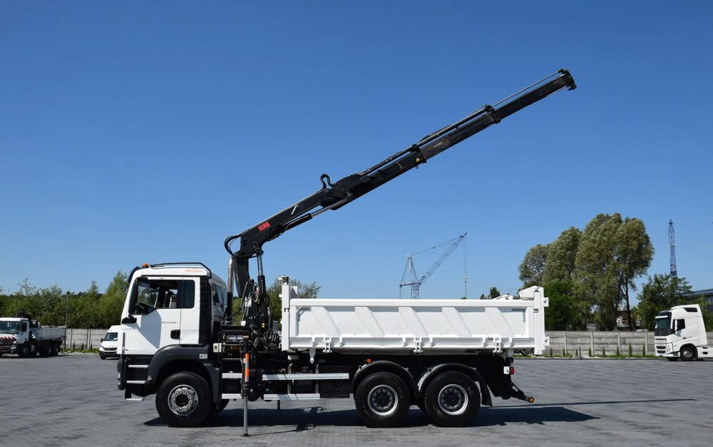 Leje en  MAN TGS 33.360 / 6x4 / HDS HIAB 122 E-2 HIDUO / STEROWANIE RADIOWE / WYWROTKA / HYDROBURTA / AUTOMAT / KLIMA / TEMPOMAT / KAMERA COFANIA / SPROWADZONY MAN TGS 33.360 / 6x4 / HDS HIAB 122 E-2 HIDUO / STEROWANIE RADIOWE / WYWROTKA / HYDROBURTA / AUTOMAT / KLIMA / TEMPOMAT / KAMERA COFANIA / SPROWADZONY: billede 11