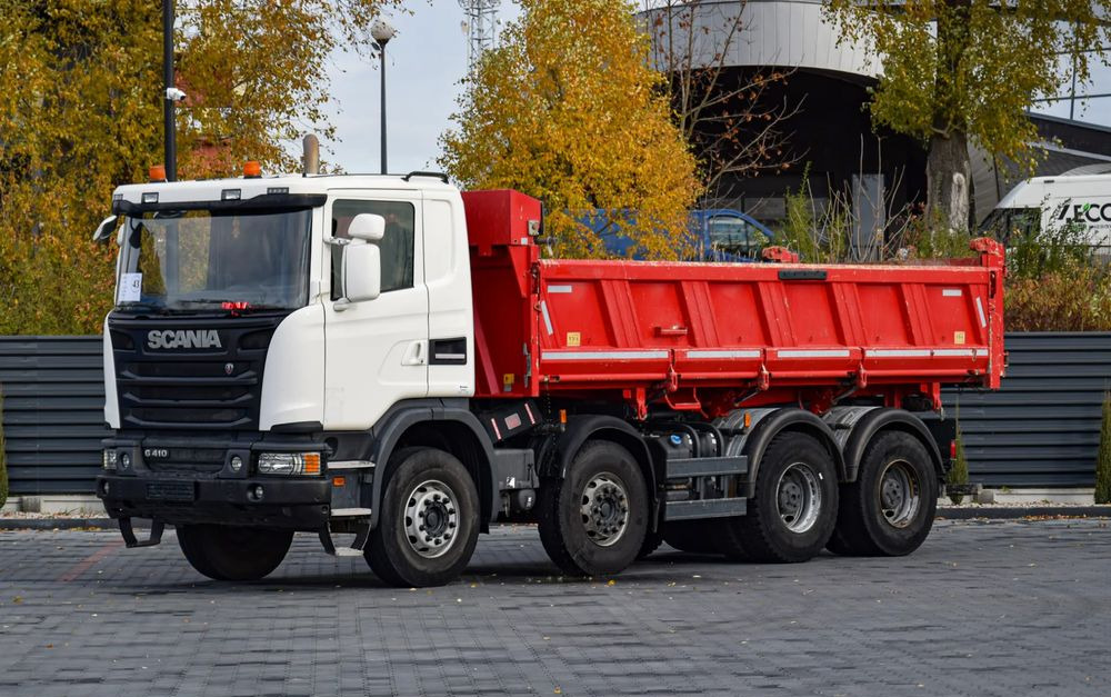 Scania G410 / 8x4 / EURO 6 / WYWROTKA / MELLER KIPPER / HYDROBURTA / AUTOMAT / 2016 / SERWISOWANY / SPROWADZONY - Tipvogn lastbil: billede 1 Scania G410 / 8x4 / EURO 6 / WYWROTKA / MELLER KIPPER / HYDROBURTA / AUTOMAT / 2016 / SERWISOWANY / SPROWADZONY - Tipvogn lastbil: billede 1