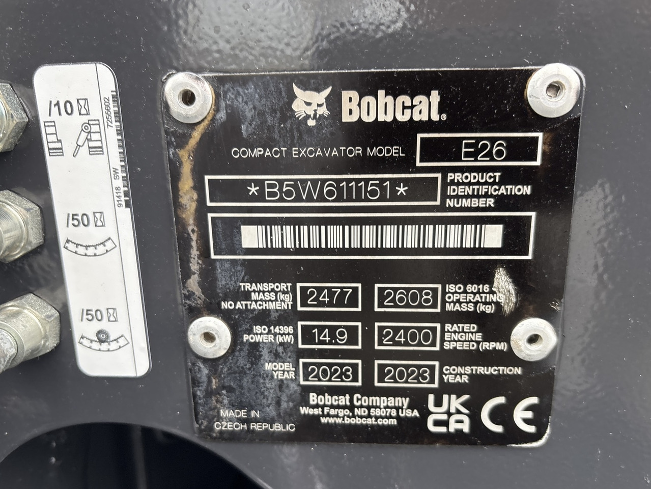 BOBCAT E26 - Minigravemaskine: billede 5 BOBCAT E26 - Minigravemaskine: billede 5