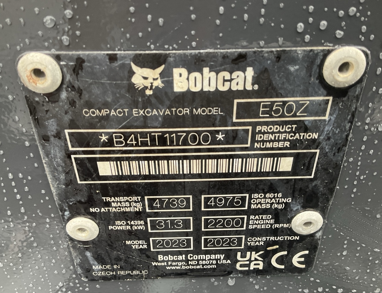 BOBCAT E50z - Minigravemaskine: billede 5 BOBCAT E50z - Minigravemaskine: billede 5