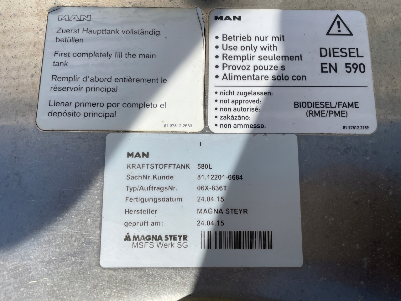 Brændstoftank for Lastbil ZBIORNIK NA PALIWO MAN TGX TGS 580 L 81122016684: billede 6 Brændstoftank for Lastbil ZBIORNIK NA PALIWO MAN TGX TGS 580 L 81122016684: billede 6