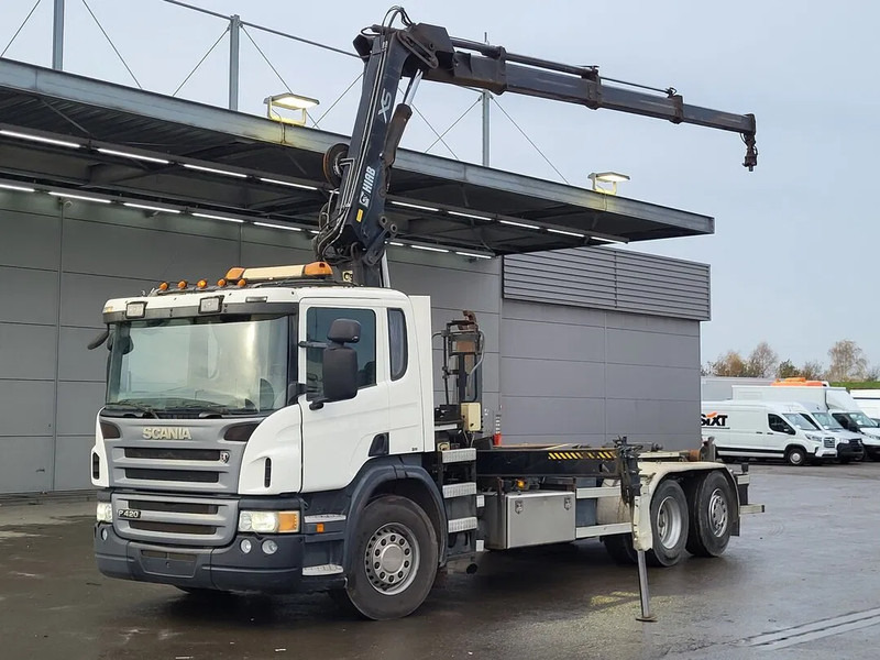 Scania P420 Crane Clima Cruise PTO Camera Euro5 2008 - Lastbil med kran: billede 1 Scania P420 Crane Clima Cruise PTO Camera Euro5 2008 - Lastbil med kran: billede 1