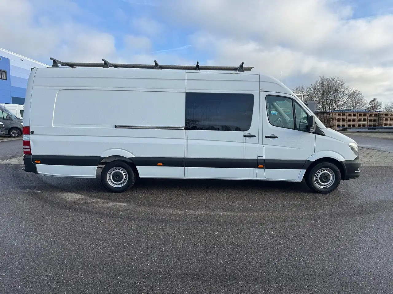 Mercedes-Benz Sprinter 319 CDI Maxi Lang XXL Extralang Mixto - Varevogn, Mandskabsbil: billede 4 Mercedes-Benz Sprinter 319 CDI Maxi Lang XXL Extralang Mixto - Varevogn, Mandskabsbil: billede 4